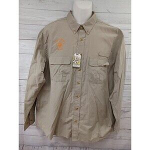 Destinations Indesigns Global Camp Stewart vented Roll Tab shirt  Khaki Sz XL